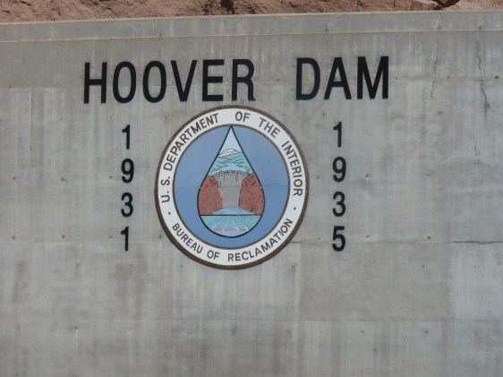 Hoover Dam name plate