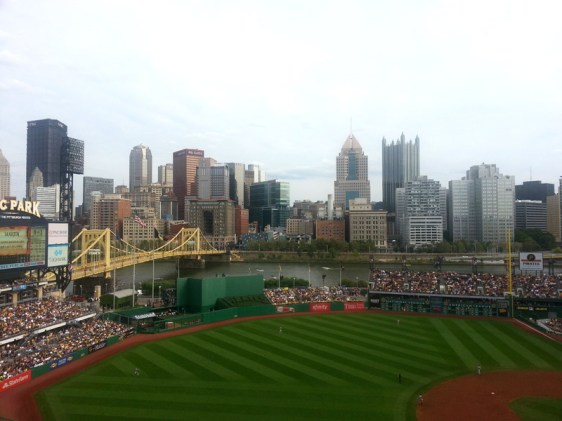 Click for Larger Image of PNC Park City View PNC Park view of downtown Pittsburgh