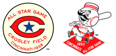 All Star Game logos from the Crosley Field era All Star Game logos from the Crosley Field era
