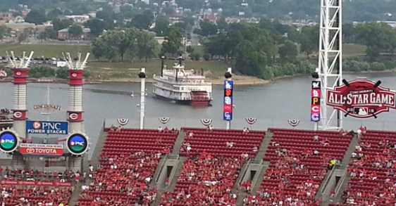 Panoramic view of GABP with 2015 ASG Logo Panoramic view of GABP with 2015 ASG Logo