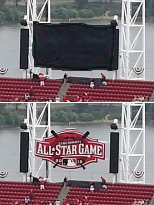 2015 All Star Game logo unveiled at Great American Ball Park in Cincinnati 2015 All Star Game logo unveiled at Great American Ball Park in Cincinnati