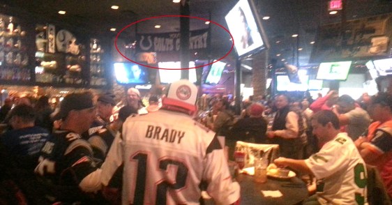 Pats fans take over Colts Country